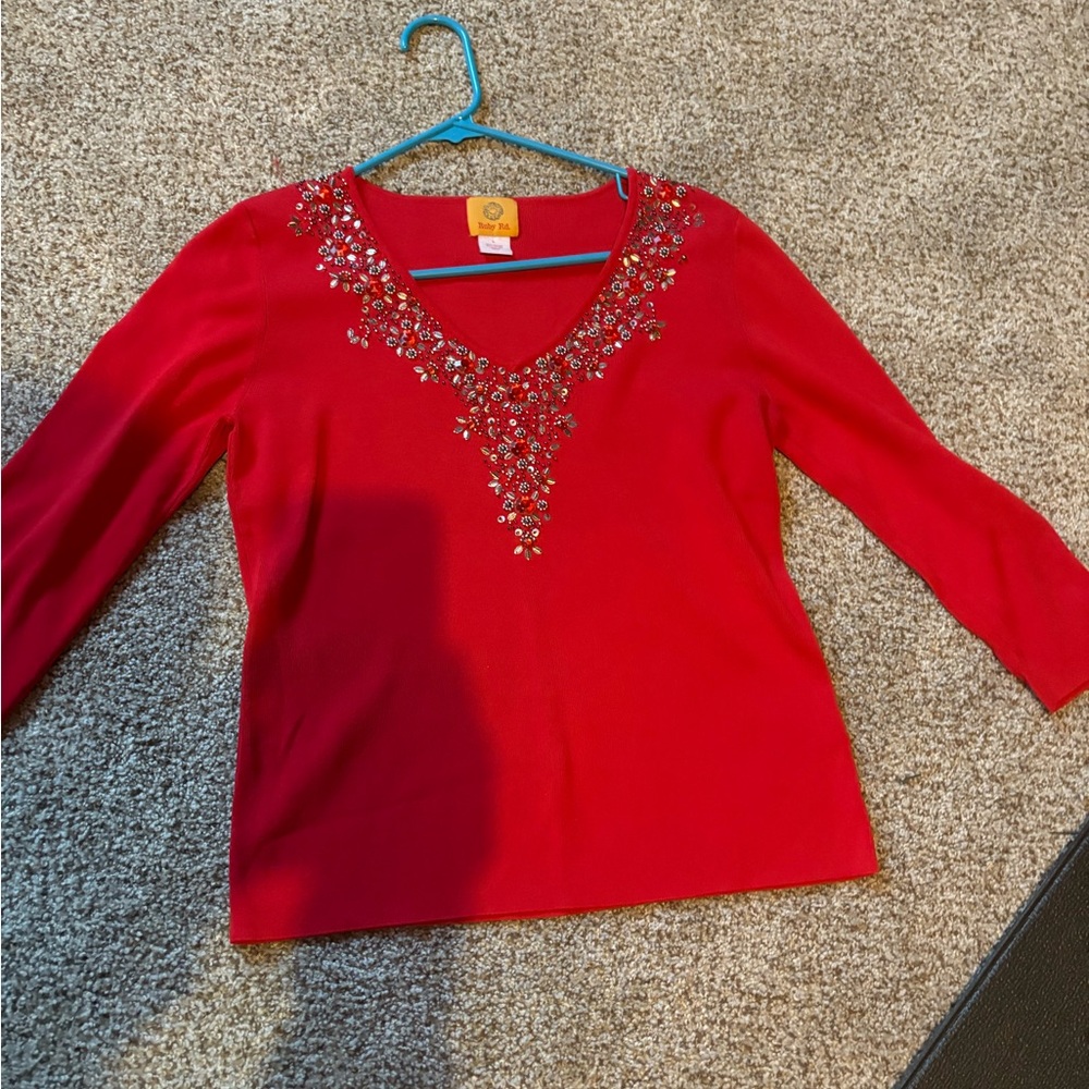Ruby Red Womens Top - image 2